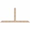 Ekena Millwork Portland Smooth Timber Gable Bracket, Douglas Fir, 96"W x 48"H x 5 1/2"D x 5 1/2"F, 12/12 Pitch GBW096X48X0606POR00SDF - alternate 1